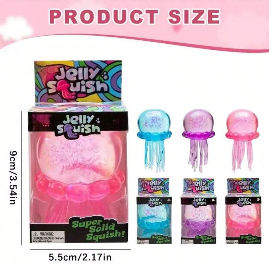 Squishy Toys Water Jellyfish Squeeze Stress Relief Toys, Water Drop Malt Squeeze Toys, Octopus Squeeze Stress Ball, Squishy Slow Rebound Squeeze Toys - Birthday Gift, Christmas Gift, Party Favor, Best Gift, Birthday Gift Or Party Filler, Travel Portable Stress Relief Toys - one-size - View 1