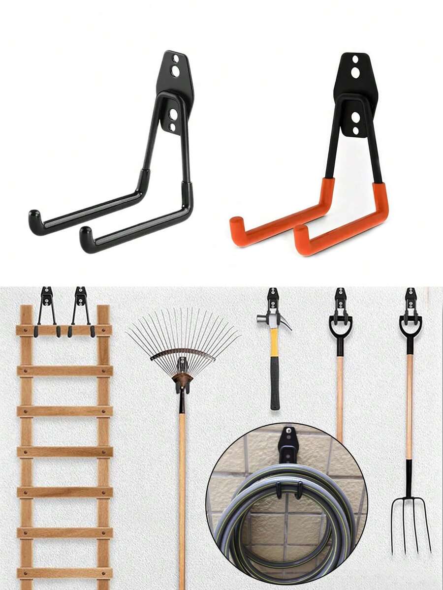 Móc treo vòi tưới vườn bằng kim loại, giá treo vòi tưới chịu lực, móc treo tường bằng kim loại, móc treo đồ dùng nhà để xe, giá đựng dụng cụ, giá treo đồ dùng gắn tường. - Nhiều màu - Xem 1