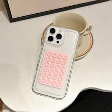 Bộ 2 ốp lưng TPU + giá đỡ điện thoại hút chân không, tương thích với Apple 17/17 Air/17 Pro/17 Pro Max/16/7/8/11/12/13/14/15/X/XR/Xs/Plus/Pro/Pro Max/SE2 - Màu Hồng baby - Xem 7