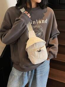 TIANDINGYU Damen Mode Umhängetasche, lässige karierte Umhängetasche, mini süße Handytasche für Studenten und Pendler, Outdoor Sport Brusttasche, Urlaubsgeschenk - Verschiedenfarbig - Übersicht 9