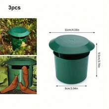 3/5 piezas Trampa reutilizable para caracoles y babosas, caja de captura de plástico fácil de usar para el patio, el jardín y la granja, efectiva contra los caracoles y las plagas del jardín, solución eficiente de control de plagas - trampa para babosas de jardín - Ver 9
