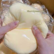 1pc New Extra Large Plush Soft Squishy Cheese Ball Stress Relief Toy, Perfect Gift For Birthday, Holiday, Christmas - Multicolor - View 4