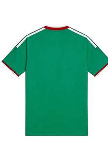Camiseta de Estilo Deportivo Casual para la Temporada de Fútbol 2026, con Estampado de Leopardo de Dibujos Animados y Cuello en V, Camiseta de Verano para Aficionados al Fútbol, para Hombres y Amigos - Verde - Ver 4