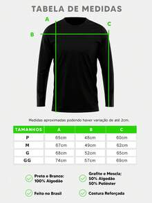 Set Of 2 Men's Long-Sleeve Premium Cotton T-Shirts - Blanco y negro - Ver 6