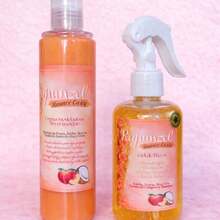 KIT 4PZ DE RAPUNZEL CABELLO RIZADO CON COCO, SHAMPOO ACONDICIONADOR CREMA Y GEL FIJADOR PARA DEFINIR RIZOS - ANTI FRIZZ - Ver 3