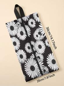 This Versatile Shoe And Bag Organizer-Featuring A Distinctive Flowers Print Design-Is The Perfect Solution For Storage And Organization. Constructed From Sturdy, It Features A Zippered Closure And A Convenient Carrying Handle. Designed To Fit Neatly Inside A Suitcase - Multicolor - View 7