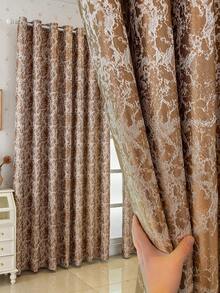 1 Tấm rèm cửa chống thấm nước màu cam - Rèm cửa polyester cản sáng sang trọng với khoen kim loại phía trên, thích hợp cho phòng khách và phòng ngủ - Họa tiết nghệ thuật và chất liệu vải dệt trơn (Trọng lượng vải 300-320g/m2) - Nhiều màu - Xem 1