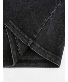 Ultrakill Gabriel Hip Hop Washed Short Sleeve T-Shirts - 黑色 - 查看 4