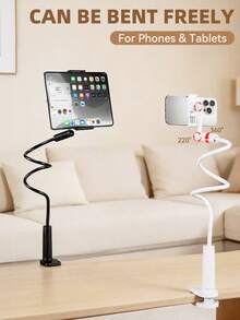 Giá đỡ điện thoại để giường kiểu dáng thoải mái, có thể điều chỉnh, xoay 360°, dùng cho máy tính bảng, chắc chắn và dễ điều chỉnh bằng nút bấm. - Nhiều màu - Xem 1