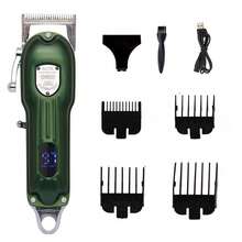 可充电宠物电动剃毛器，全金属刀片，无线充电猫狗美容剪，电池电量显示，低噪音宠物美容修剪器，适用于小型、中型和大型宠物 - 查看 12