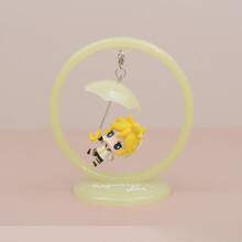 3 Styles Q Version  Anime Figures, Umbrella , Kagamine Len & Kagamine Rin PVC Model Statues, Boxed Cute Manga Figurines, Desktop Display Ornaments, PC Case Decor, Car Interior Ornaments, Collection Gift For Anime Fans & Vocaloid Lovers - 3 - Xem 8