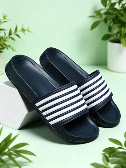 Men's Outdoor Slippers Size 38-49, Comfortable Casual Lightweight Non-Slip House Slippers, Breathable Outdoor Sandals For Daily Wear, Extra Large Size (Asymmetrical Pattern)