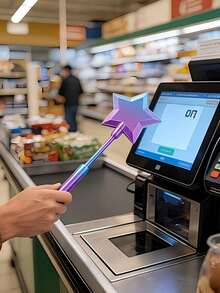 3D Printed Contactless Payment Magic Wand, Contactless Payment Magic Wand, Starry Magic Wand, Magical Starry Magic Wand Card Holder, Suitable For Bank Card Payment Scenarios - Multicolor - View 10