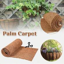 Tapis en fibre de coco antidérapant découpable, rouleau de fibre de coco naturelle, 3 tailles disponibles (30/40/50cm X 100cm), doublure en fibre de coco respirante et conservant l'humidité, convient pour l'isolation des plantes, la litière des reptiles et la décoration de jardin - tapis multifonctionnel en fibre de coco - Voir 3