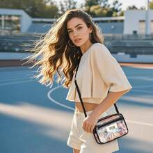 MAY TREE Clear Bag For Stadium Events, Small Clear Purse Suitable For Concert Outfits, Sports, Work And Festivals - ColorA - View 2