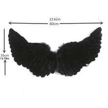 1/3 Sets Natural White Feather Angel Wings, Costume Props Suitable For Photography, Stage Performance, Cosplay,Halloween - White - View 8