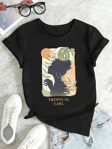 Women T-Shirts - Black - View 2