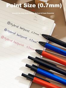 Bút bi mực lai, bút bi mực lai độ nhớ thấp - Có thể thu gọn, khô nhanh, viết trơn tru, ngòi cỡ trung bình 0.7mm, dùng hàng ngày. - Nhiều màu - Xem 4