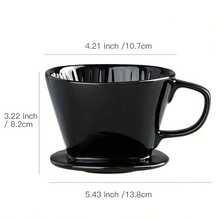 1 buah Cangkir Saringan Kopi Keramik, Desain Berbentuk Kipas, Saringan Kopi yang Dapat Digunakan Kembali, Set Kopi Tetes Manual, Corong Saringan, Saringan Bubuk Kopi, Cocok untuk Rumah, Restoran, Kedai Kopi, Hadiah Ideal untuk Pecinta Kopi di Hari Ayah dan Hari Ibu - MultiWarna - View 11