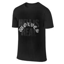 Men's DARCSPORT HELL IS REAL Grunge Distressed Oversized Tee, 180g Cotton - 黑色 - 查看 4