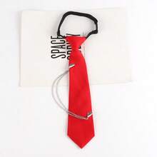 1pc Fashion Shiny Crystal Cross Detachable Solid Color Tie, Suitable For Daily Business And Casual Wear,Festival,Graduation Gift - Cross - View 11