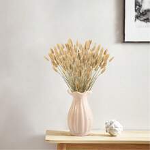 55-60 Pcs Random Delivery, Approximately 16.5 Inch Khaki Artificial Bunny Tail Grass, Suitable For Bohemian Style Floral Decor, DIY Crafts, Home Kitchen And Wedding Decor, Christmas Decor, Thanksgiving Decor, DIY Wreath Decor - Khaki - View 10