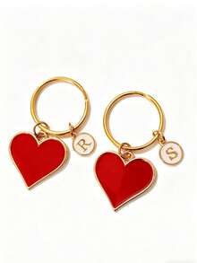 Heart-Shaped Keychain, Back To School Gift, Bag Keychain, Keychain Gift For Women, Car Keychain, Key Chain, Holiday Gift, Daily And Holiday Accessory - Red Love Heart - View 9