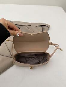 2026 New Minimalist Versatile Baguette Crossbody Bag, Shoulder Bag, Underarm Bag For Women, Highly Attractive - Khaki - View 12