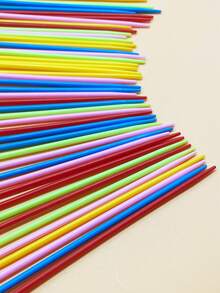 10 piezas Juego de agujas de coser de de 15 cm (5,91 pulgadas) con punta grande, agujas de plástico para hilos, diseño de punta roma, diámetro de ojo grande, adecuado para hilos gruesos, cuerdas, macramé, tejido, ganchillo, bordado - agujas de plástico - Ver 6