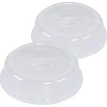 2 Pack Clear Plastic Splatter Microwave Cover, 10 Inch Microwave Plate Cover - Default - View 4