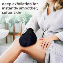 Natural Elephant Exfoliating Hammam Glove Face and Body Exfoliator Mitt Chocolate Brown - Chocolate Marrn - Ver 4