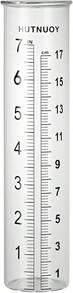 HUTNUOY 7" Capacity Rain Gauge Replacement Tube Glass For Outdoor Garden Yard Home, Lip Design, Best Rated, Easy To Read (1 Pcs) - ColorA - View 1