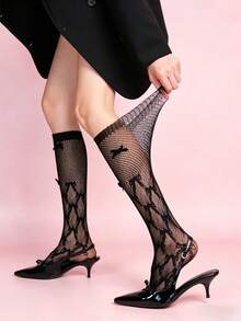 Women's Knee-High Socks, Lightweight For Spring/Summer, Y2K Sweet & Cool Style, Soft & Breathable, High Elasticity Moisture-Wicking, Durable Non-Binding, Suitable For Daily Wear, Outdoor Light Sports, Women's Casual Street Sports Socks - Multicolor - View 6
