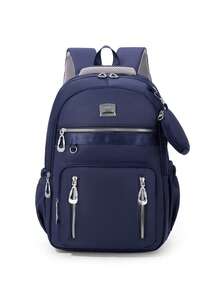 Myco Mochila de Nylon com Vários Compartimentos, Mochila Escolar Leve com Vários Bolsos, Bolsa de Viagem de Grande Capacidade, Mochila Diária Conveniente para Deslocamento, Mochila Multifuncional Adequada para Estudantes, Ensino Médio/Fundamental, Viagens de Negócios, Turismo, Deslocamento Diário, Esportes ao Ar Livre, Presente de Férias e Aniversário, Bolsas para Viagem, Bolsas de Viagem, Camping, Essencial de Férias - Multicolorido - Visão 15