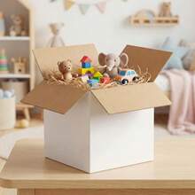 Hoikwo 15 paquetes de cajas de envío de 12 x 8 x 7 pulgadas caja de cartón corrugado blanco para pequeñas empresas para embalaje de correo - Blanco - Ver 6