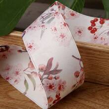 Double-Sided Printed Woven Ribbon DIY Bow Handmade Hair Accessories Clothing Trim Satin Ribbon Gift Flower Ribbon - Multicolor - View 8