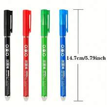 Bộ 4 bút bi có thể xóa, bút gel có tẩy, đồ dùng học tập và văn phòng phẩm cho học sinh. - A - Xem 6