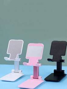 1pc Adjustable 360° Rotating Desk Phone Holder - Dual Folding Design, Universal For All Phones, Stable Desktop Stand, Suitable For Self-Use And Gifting, Adjustable Phone/Tablet Stand - Phone Holder, Tablet Holder, Foldable Device Stand, Portable Device Stand, Adjustable Desktop Stand, Height/Angle Adjustable - Support - View 7