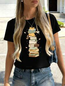 Women T-Shirts - Black - View 2