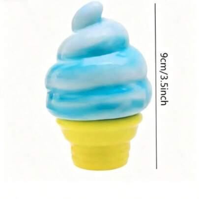 Ice Cream Squeezy Toy, Soft & Cute Ice Cream Cone Shaped Stress Relief Toy, Fun & Adorable Gift For Birthday, Easter, Halloween, Christmas, Party, Squishy Stress Toy, Nee Doh, Butter Squishy, Cheese Squishy