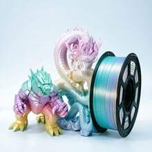 1kg/2.2lbs Sợi nhựa PLA+ PLA PLUS nâng cấp hình Macaron cầu vồng lụa 3D, đường kính 1.75mm +/- 0.02mm, 4 màu chuyển sắc, sợi nhựa in 3D đổi màu nhiều màu cho máy in 3D FDM. - Xem 1