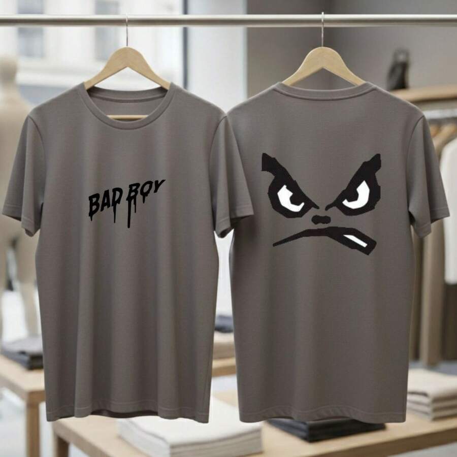 Summer T-Shirt Regular Fit - Grey - View 1