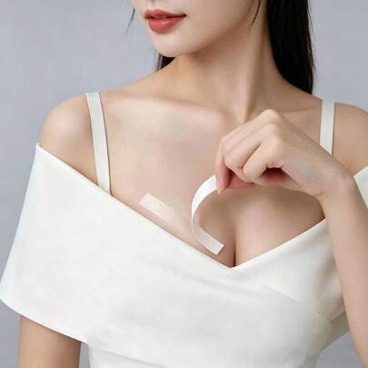 108pcs Double-Sided Fashion Tape, Women's Transparent Double-Sided Tape, Traceless Invisible Breast Enhancement Tape, Strong Clothing Glue, Clothing Anti Drop Accessories, Fixed Stickers, Prevent Exposure And Exposure, Protect Skin/Body Care Tools/Festival Necessities/Camping/Travel Necessities/Wedding/Christmas Gifts/Halloween Gifts