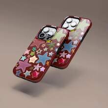 [24h Shipping From DE/FR/ES]Apple 17 16 15 Promax  23 24 25 26 Ultra Galaxy Star Candy Case, Kawaii Star Patch Y2K Coquette Aesthetic  Case,  17 16 15 14 13 12 11 Pro Max,  S26 - Frosted Texture - View 5