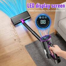 Multifunctional Long Handle Stick Handheld Vacuum Cleaner, Car Vacuum Cleaner, Built-In 3pcs 2000mAh Rechargeable High-Efficiency Lithium Batteries, USB/TYPE-C Interface, 100W Power, Long Handle Strong Suction Electric Vacuum Cleaner, High-Speed Motor, Stick Vacuum Cleaner - Multifunctional Vacuum Cleaner - View 11
