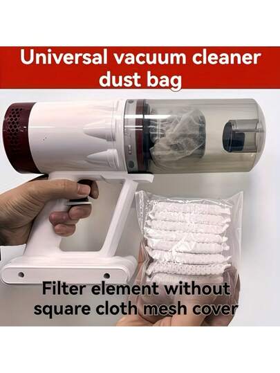 100pcs Disposable Vacuum Cleaner Filter Bags, Flexible Filter Covers, Compatible With Most Home And Office Vacuum Cleaners, Universal Replacement For Home Vacuum Cleaners, Vacuum Cleaner Maintenance Accessories, Easy-To-Install Filter Covers, Essential Household Consumables, Wet And Dry Vacuum Cleaner Filter Bags