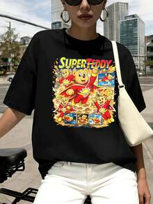 Women T-Shirts - Black - View 1