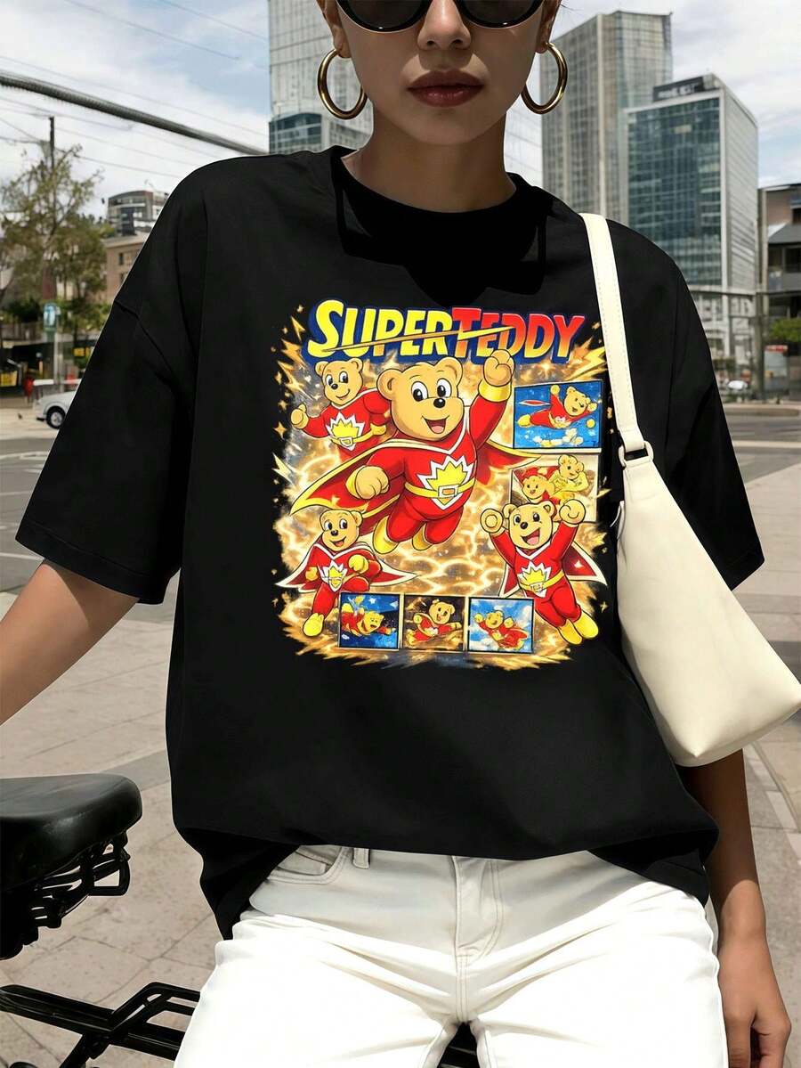 Women T-Shirts - Black - View 1