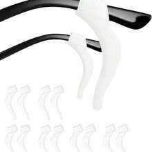Ganchos de silicona antideslizantes para gafas de niños, evitan que se caigan, ganchos de fijación para las patillas de las gafas - Negro - Ver 9
