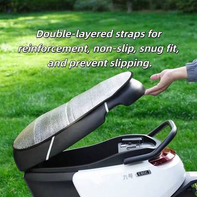 1pc Summer Essential Electric Bicycle/Motorcycle Seat Cushion Cover, Heat Insulation Anti-Scald Pad, Universal Fit, Great Mother/Father's Day Gift